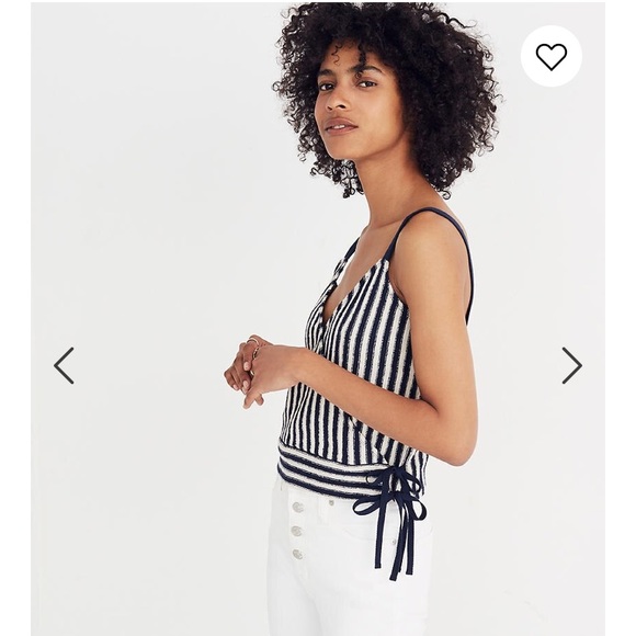 SOLD| Madewell striped wrap tank - Picture 2 of 4